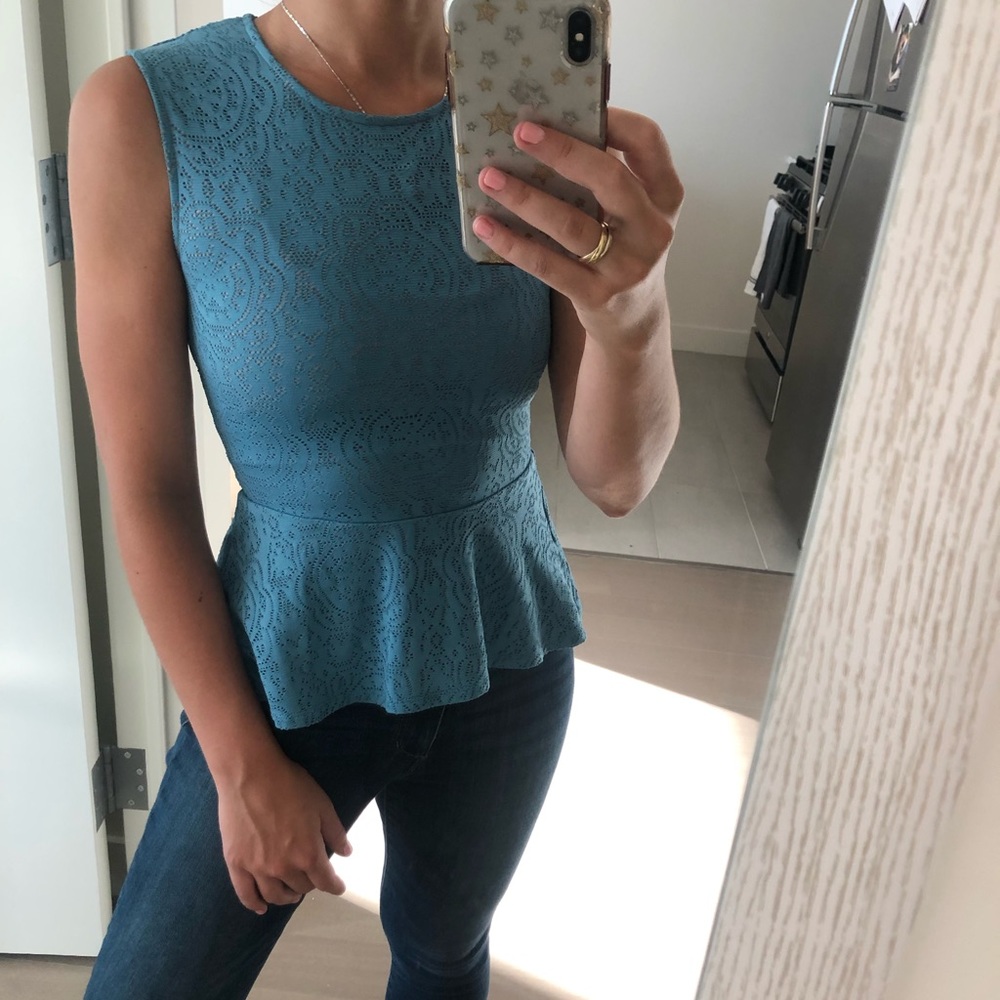 BCBG Peplum Top